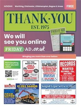 friday ad|friday ad worthing sussex.